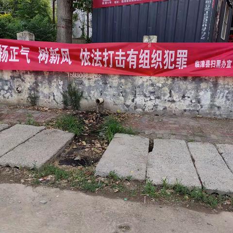 临漳县扫黑办到重点村开展《反有组织犯罪法》宣传活动
