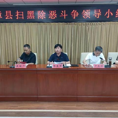 临漳县组织召开扫黑除恶领导小组会议