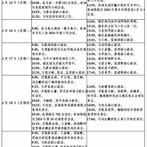 2024年4月15日—4月30日