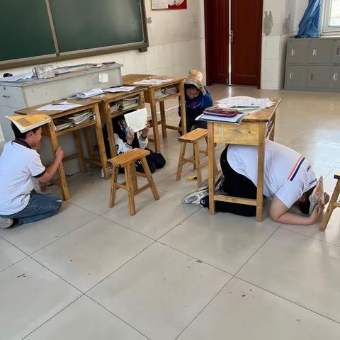 龙山学区辛店小学 5.12 防灾减灾逃生演练