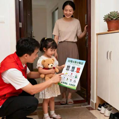 岘山社区开展垃圾分类宣传活动