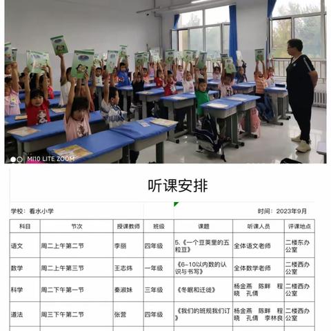 【听课评课促成长，躬身耕耘绽芳华】—-王杲铺镇看水小学听评课教研活动