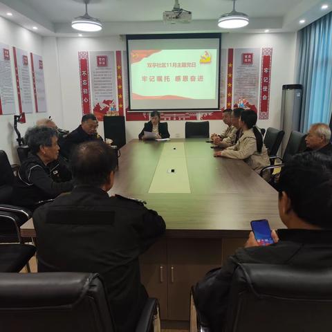 【大抓基层年】桃源街道双亭社区开展十一月主题党日