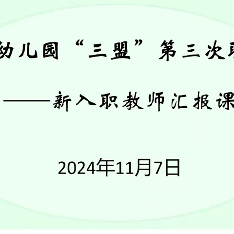 新师盟内展风彩 汇报课堂绽光芒——柞水县幼儿园“三盟”开展新入职教师汇报课活动