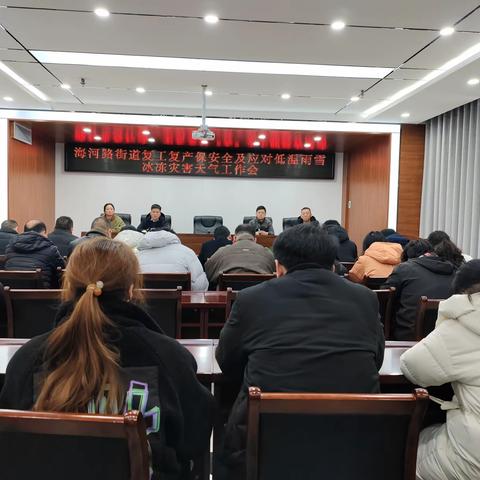 以“雪”为令齐上阵 闻“雪”而动显担当—海河路街道全力开展扫雪除冰行动