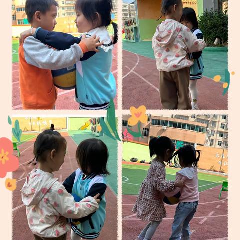 新时代幼儿园勤学F班。金秋十月爽🍂，九九话重阳😊