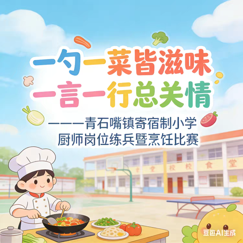 一勺一菜皆滋味 一言一行总关情 ---我校成功举行学生食堂厨师岗位练兵暨烹饪比赛
