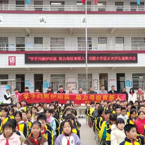 学子归巢护幼苗 助力母校育新人——白土镇沿塱小学返乡大学生座谈会