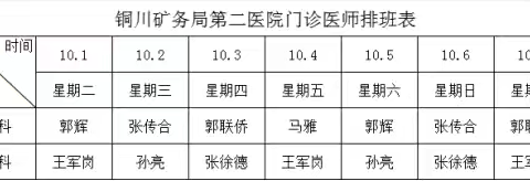 铜川矿务局第二医院的简篇