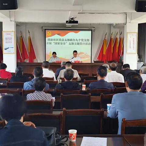 澄波社区党总支部联合九个党支部 开展“全国安全”支部主题党日活动
