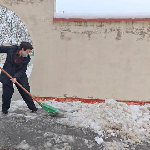 以雪为令，南贾镇第一时间开展清冰除雪活动