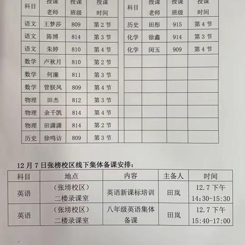 教学视导促提升，砥砺奋进谱新篇——蕲春县教科院到蕲春县实验中学张榜校区开展教学视导