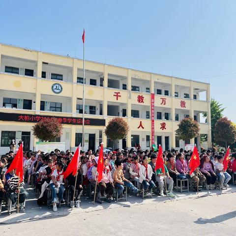 山头镇大柏小学举办春季学生运动会