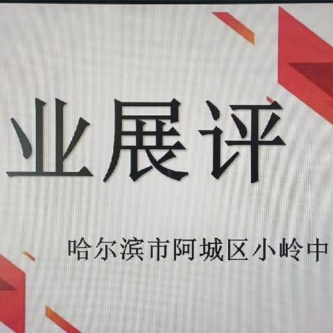 作业展评亮风采 相互交流促提升——小岭中心学校小学部开展作业展评活动