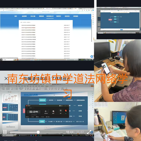 临漳县南东坊镇中学当道法课遇上信息技术能力2.0培训