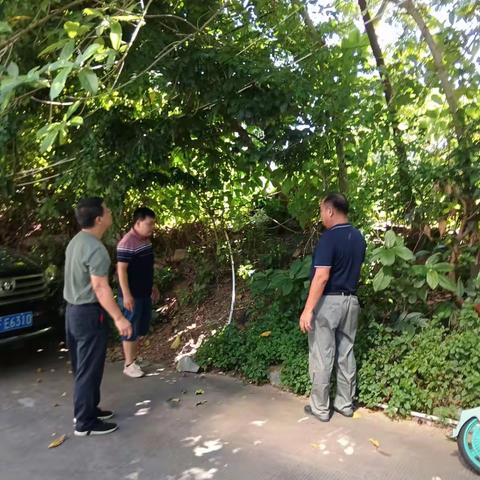 儋州市那大镇那恁村委会开展秸秆禁烧巡查工作