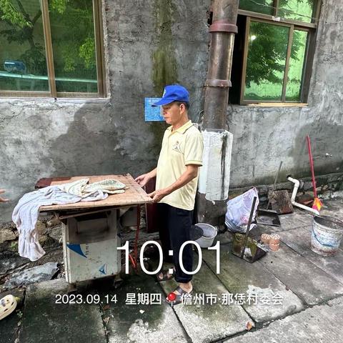 那大镇那恁村委会开展“巩卫”卫生整治工作