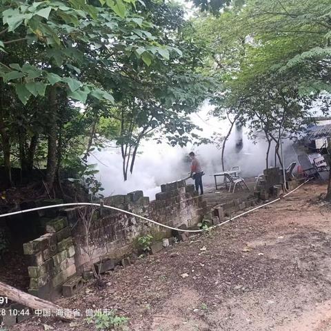 那大镇那恁村委会开展“加强防蚊灭蚊预防登革热”的宣传活动