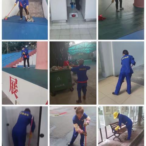 金鹿物业万宁中学管理处2023年6月份第二周工作简报