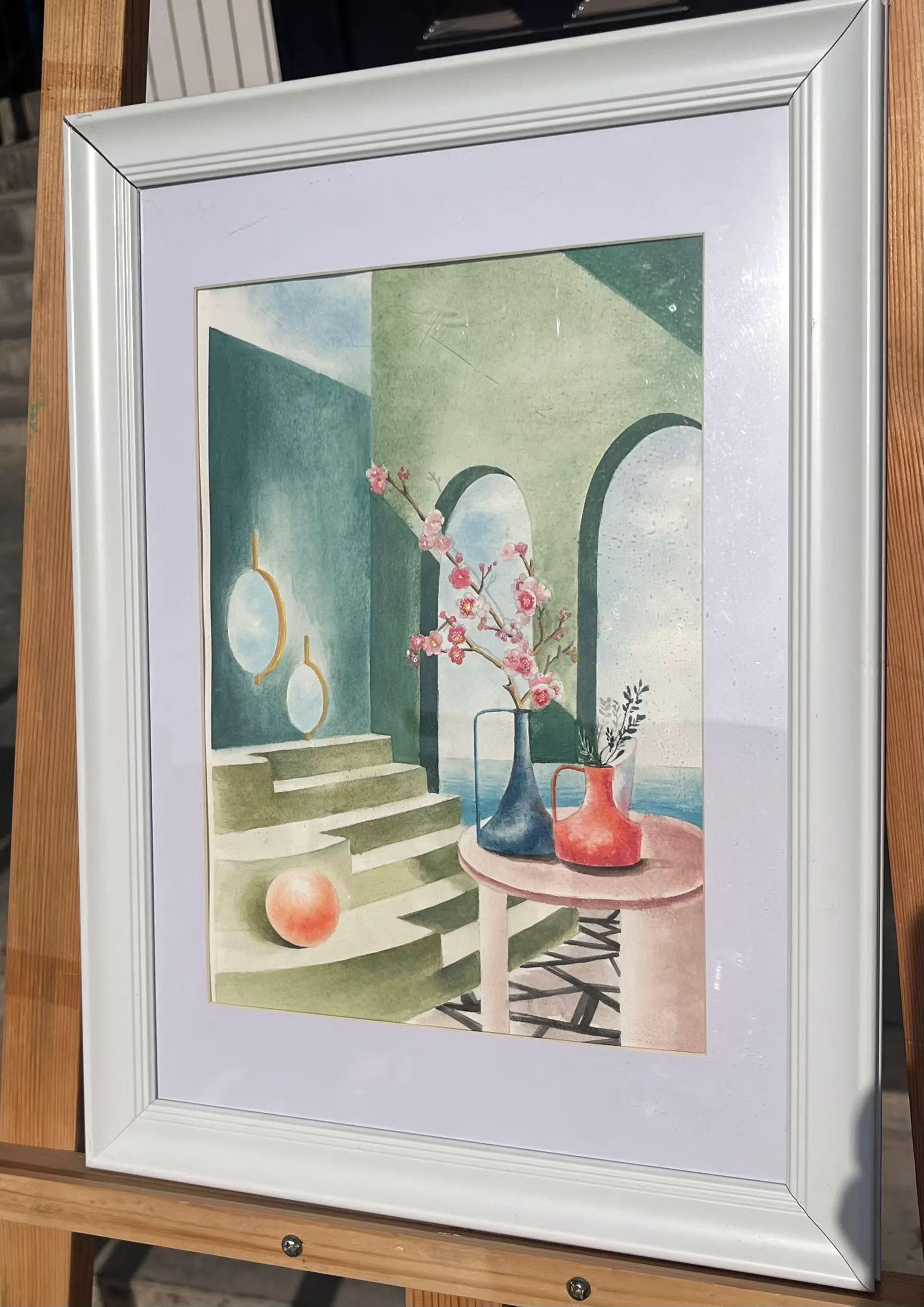 简篇-元旦绘新篇 书画展风采——方山三中举办“迎元旦书画展”活动