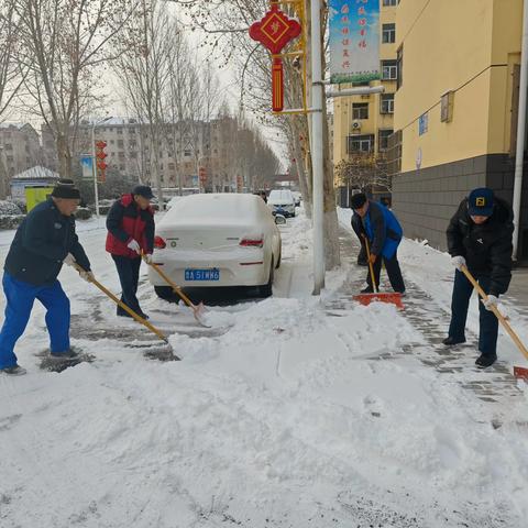 以雪为令，扫雪护行 ——金乔社区社区清雪行动