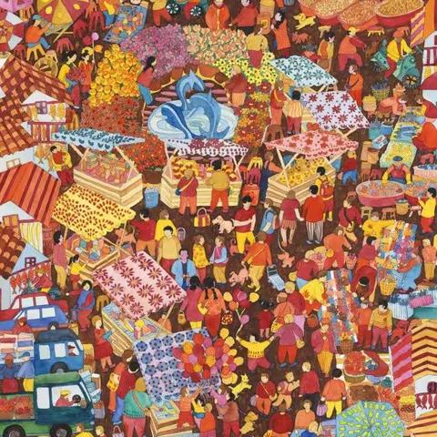 “赏年画 过大年”——腊山街道腊山南苑第二社区开展线上年画赏析活动