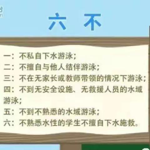 防溺水安全教育】防溺水安全教育：六不、两会、四知道