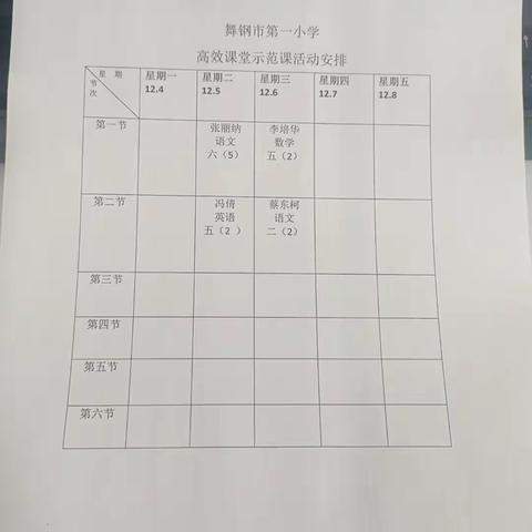 推进高效课堂，共研教学模式——舞钢市第一小学举行高效课堂模式建设推进研讨活动