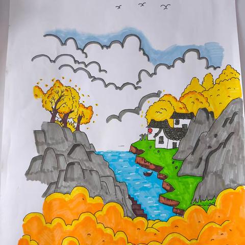 三4班 美丽的秋天