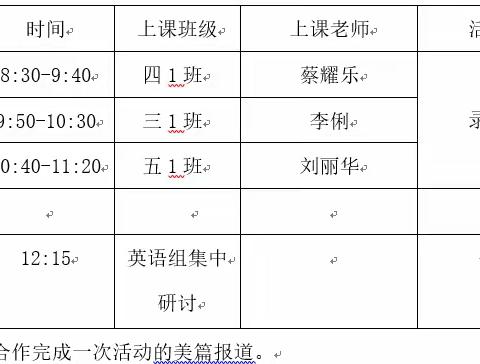 春暖花开日，教研正当时！                      —县教研员沈老师到我校调研！