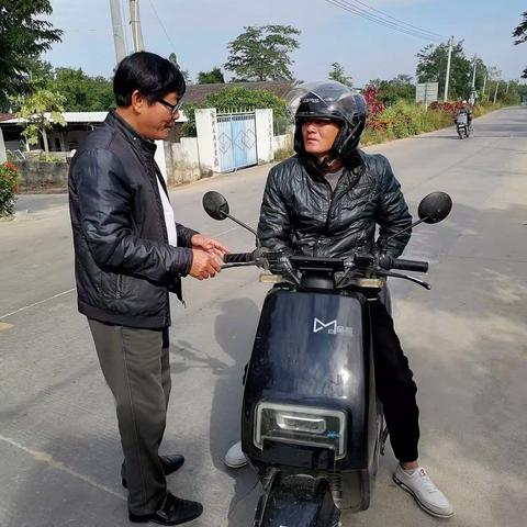 大田村开展交通劝导工作—文明交通，携手同行