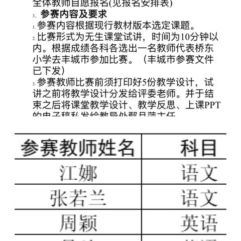 无生试讲细雕琢，三尺讲台绽芳华——桥东小学举办2024年秋季学科优质课比赛