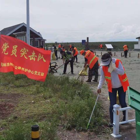 “清除白色垃圾，我们在行动”主题党日活动