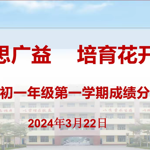 集思广益 培育花开——琼海市嘉积第二中学初一年级第一学期成绩分析会