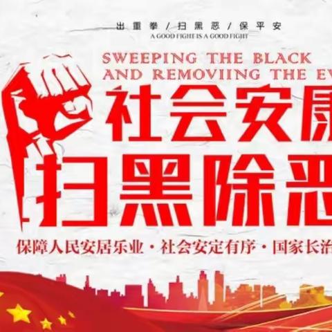 普法宣传进万家 扫黑除恶保平安——