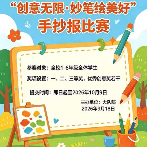 感城中心学校创意无限 妙笔绘美好——手抄报比赛颁奖仪式
