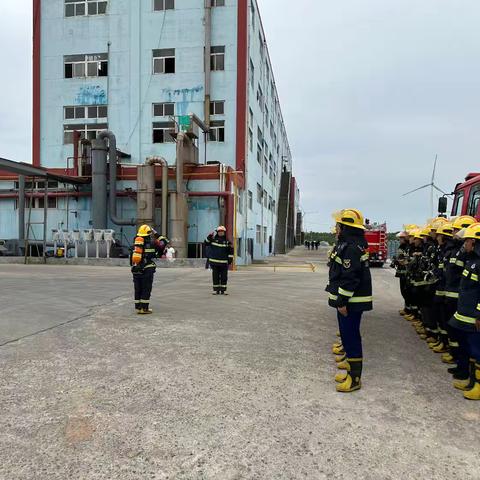 【福山大队】臧家庄消防救援站深入辖区单位开展消防演练