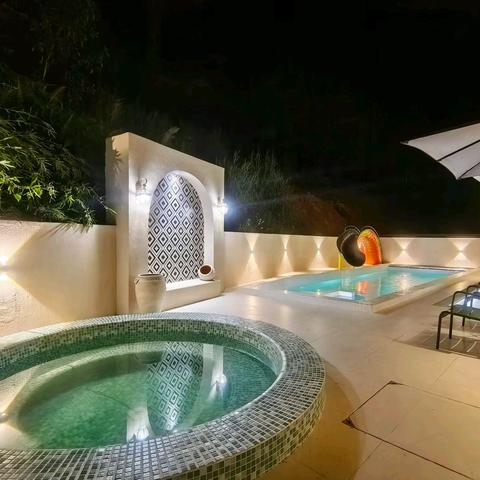 台山颐和温泉城｜星若·5房8床滑梯泳池温泉中古混搭网红别墅