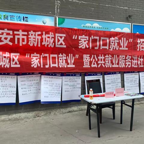 自强路街道联志社区举办“家门口就业”暨公共就业服务进社区活动