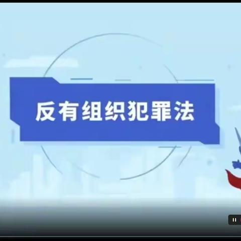 上团城镇大南庄小学———《反有组织犯罪法》普法宣传