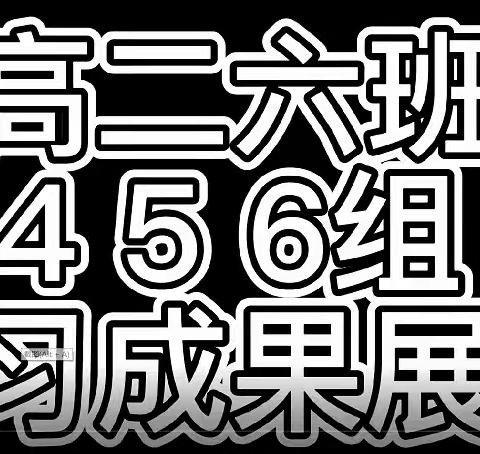 ⭐高二六班 4 5 6组网课期间的成果展示