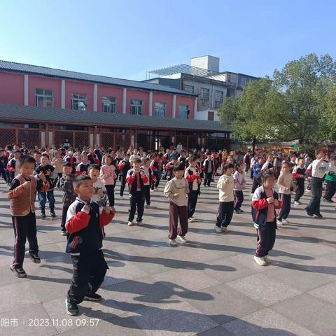 阳光大课间，活力满校园——淮滨县第二小学课间活动