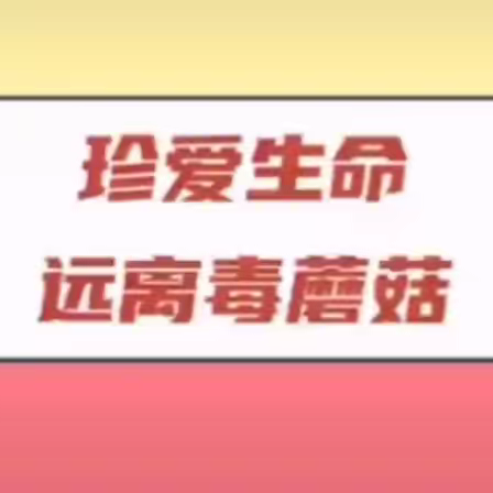 珍爱生命，远离毒蘑菇——黄亭市镇山青小学预防野生蘑菇中毒宣传