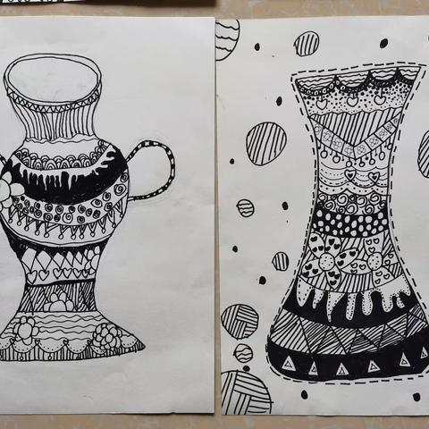 《美丽的花瓶》—线描