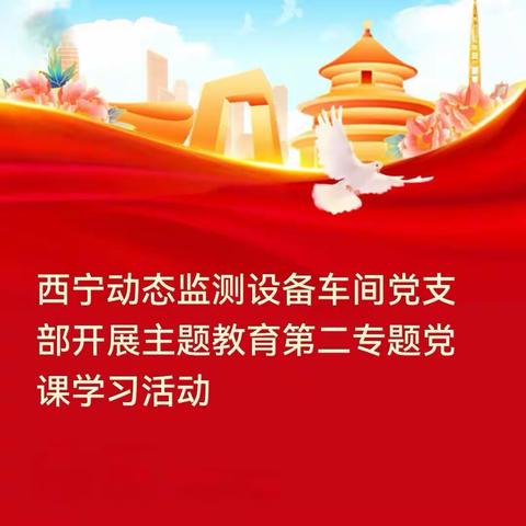 西宁动态监测设备车间党支部开展主题教育第二专题党课学习活动