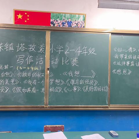 桑株镇塔孜滚村小学2-4年级写作活动比赛