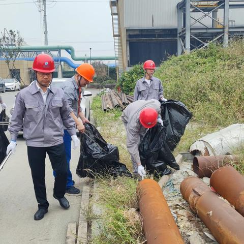 深化优美厂区、提升支部品牌                   —公司开展党员志愿服务活动