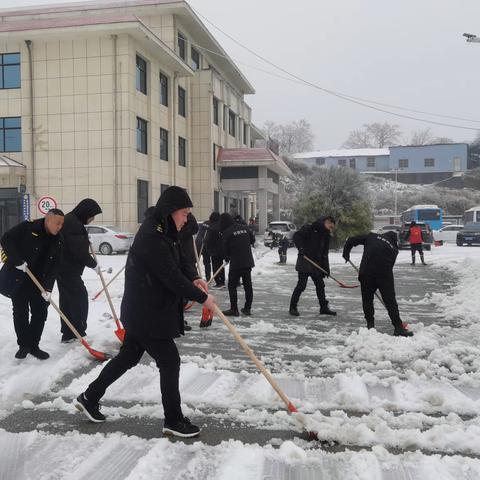 金凤桥管理处分水垅社区：“破冰除雪”保通畅，踏雪走访暖民心