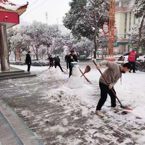 除雪志愿行，真情暖人心