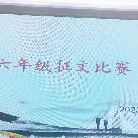 手写我心  墨绘芳华——记平邑县实验小学六年级征文比赛